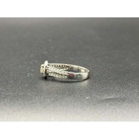 Ladies 18ct White Gold Diamond Cluster Ring