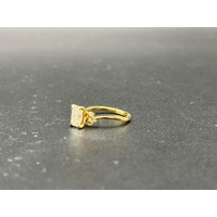  Ladies 9ct Yellow Gold Lab Grown Diamond Ring