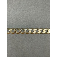 Unisex 9ct Yellow Gold Curb Link Bracelet