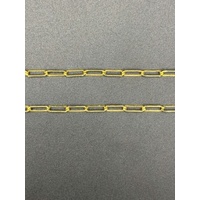Ladies 18ct Yellow Gold Paperclip Link Necklace
