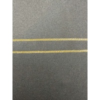 Unisex 18ct Yellow Gold Tight Curb Link Necklace