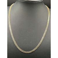 Unisex 14ct Yellow Gold Curb Link Necklace