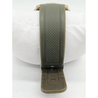 Emporio Armani AR-3332 Unisex Gold Toned Muted Green Strap Analogue Watch