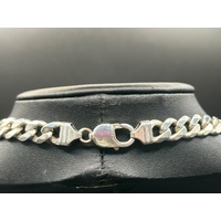 Unisex 925 Sterling Silver Curb Link Necklace