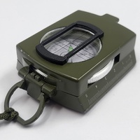 Military Style Lensatic Compass Hiking Camping Survival Navigation