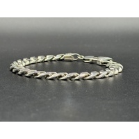 Unisex 925 Sterling Silver Curb Link Bracelet