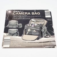 Sharpshot Camera Bag Padded DSLR Shoulder Case with Dividers 120cm Strap
