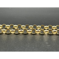 Ladies 9ct Yellow Gold Diamond Heart Locket Round Belcher Link Necklace