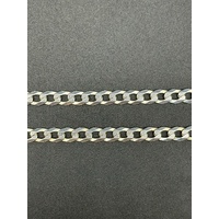 Unisex 925 Sterling Silver Curb Link Necklace