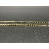  Unisex 9ct Yellow Gold Figaro Link Necklace