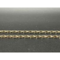 Mens 9ct Yellow Gold Curb Link Necklace