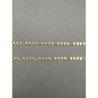 Unisex 9ct Yellow Gold Figaro Link Necklace