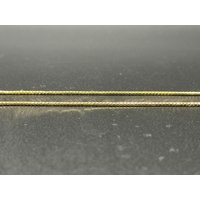 Ladies 18ct Yellow Gold Snake Link Chain with Diamond Pendant