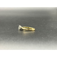 Ladies 18ct Yellow Gold 1.0ct Diamond Solitaire Ring