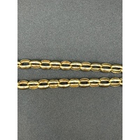 Ladies 9ct Yellow Gold 0.01ct Diamond Belcher Link Bracelet