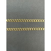 Unisex 9ct Yellow Gold Curb Link Chain Necklace