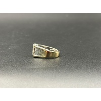 Mens 14ct Yellow Gold Diamond Ring