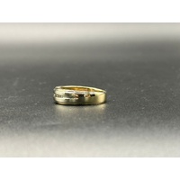 Men’s 10ct Yellow Gold Diamond Band Ring