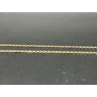 Unisex 9ct Yellow Gold Curb Link Necklace Chain