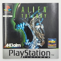 Alien Trilogy PS1 PlayStation 1 PAL Platinum 1996 Complete Manual 
