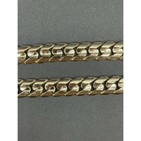 Unisex 9ct Yellow Gold Chunky Curb Link Necklace