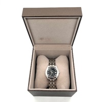 GUCCI 5500M Mens Diamond Date Quartz Watch 38mm Black Dial with Box