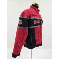 Ducati 618 Battle Of The Twins MotoGP Motorcycle Jacket Red Black Size M