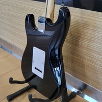 Squier Black Stratocaster Electric Guitar w/ Fender Frontman 10G Amp & Cable