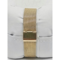 Casio Mens Gold Watch Green Dial Stainless Steel Mesh Analogue MTP-VT01G