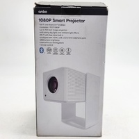 Anko 1080P Smart Projector Wi-Fi Bluetooth HDMI USB 200 Lumens w/ Remote