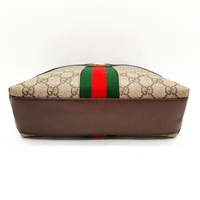 GUCCI Ophidia GG Supreme Canvas Small Dome Shoulder Bag 499621 Brown + COA