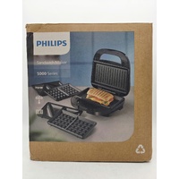 Philips 3-in-1 Sandwich Maker Panini Press Waffle Toaster 750W HD2350/80