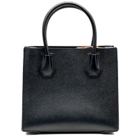 Michael Kors Mercer Black Leather Handbag Crossbody Bag Extra Strap