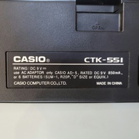 Casio CTK-551 61-Key Touch Responsive Portable Keyboard With Power Supply