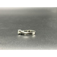 Ladies 18ct White Gold Diamond Solitaire Ring