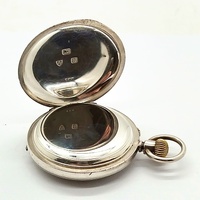 Antique 1904 Caris Bros Sterling Silver Pocket Watch Pre WW1 Working