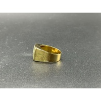 Mens 18ct Yellow Gold Diamond Ring