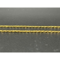  Unisex 22ct Yellow Gold Curb Link Necklace