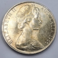 1966 Australian Round 50 Cent Coin 80% Silver Royal Australian Mint Elizabeth II