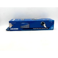 Kincrome K3105 15 Piece Metric Single Way Gear Spanner Set
