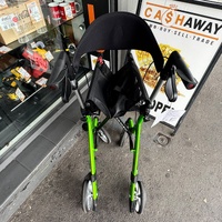 Aspire Vogue Light Seat Walker Rollator Lime 150kg Aluminium WAF705315GR