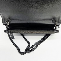 Saint Laurent YSL Cassandre Envelope Black Chain Wallet Leather + COA