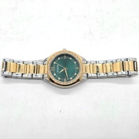 Guess Charlotte Women's Two Tone Watch GW0767L4 Green Dial Crystal Bezel 30mm