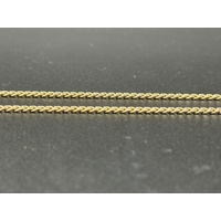 Unisex 9ct Yellow Gold Tight Curb Link Necklace
