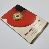 2022 $2 Red Poppy Remembrance Day C Mintmark Coloured UNC Coin Royal Australian Mint