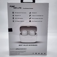 BlueAnt Pump Air Lite True Wireless Earbuds White Bluetooth Microbuds HD