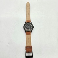 Nixon The Sentry Solar Analogue Leather Band Mens Watch Gunmetal A1347