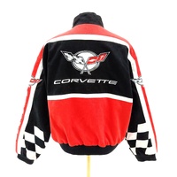 Vintage 90s Racing Champions Corvette C5 NASCAR Jacket Mens Large Red