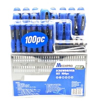 Mechpro MPBSD104K 100 Piece Screwdriver Bit Set CRV Precision Drivers