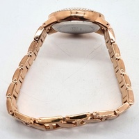 Elite 5081077 Ladies Watch Rose Gold Tone Crystal Bezel Dial Tin Box